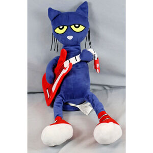 Pete the Cat Plush Doll Guitar Red Shoes 16" MerryMakers Stuffed Animal 2010